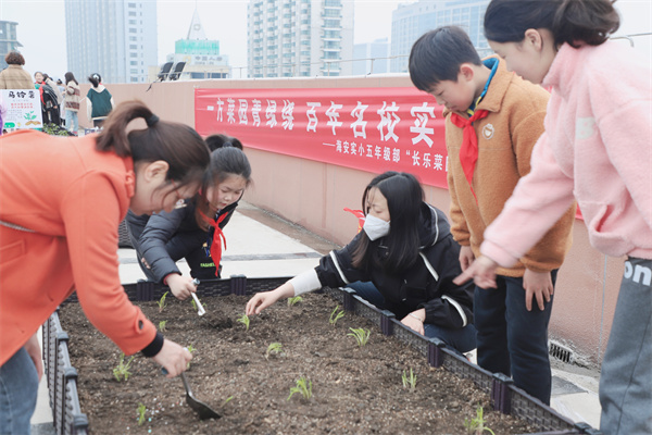 校园勤耕种   劳动润童心