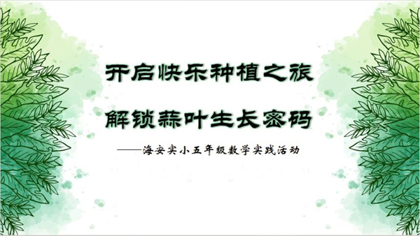 开启快乐种植之旅  解锁蒜叶生长密码